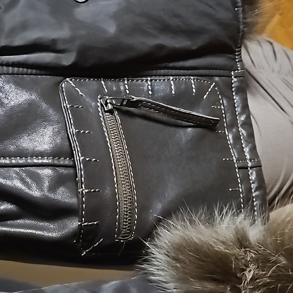 Danier Leather/Fabric/Real Fur Jacket - Picture 7 of 15